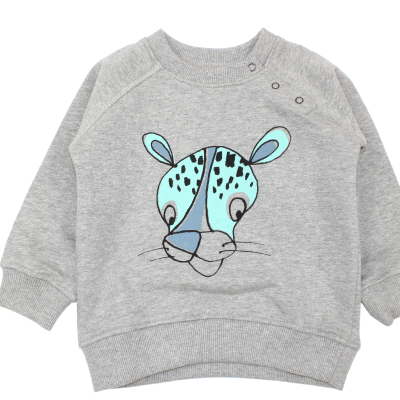 Soft Gallery sweatshirt Alexi grey melange cheetah 2019 milkywalk qw-p